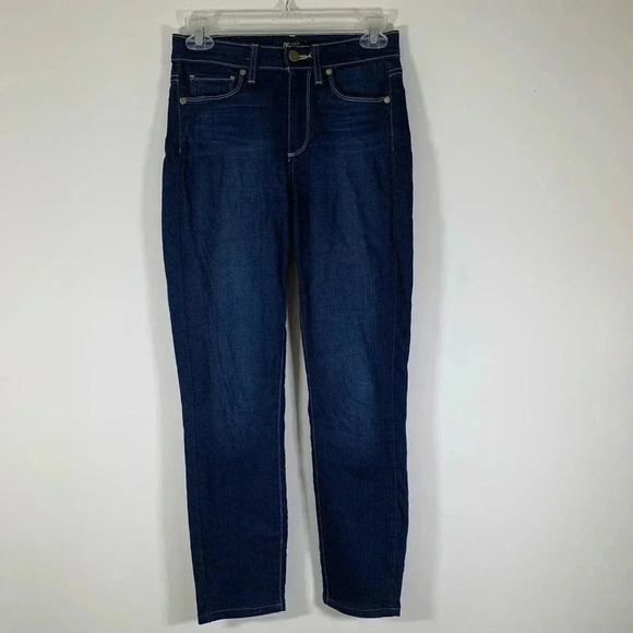 Paige Jeans Women’s Size 24 Dark Wash Hoxton Ankle Skinny Jeans - Picture 1 of 11